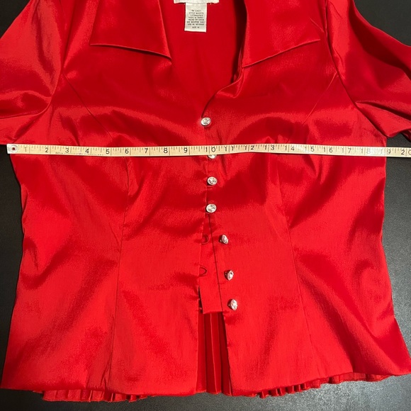 J.R. Nites by Carol Lin, Red, size 14 excellent condition - Picture 7 of 8